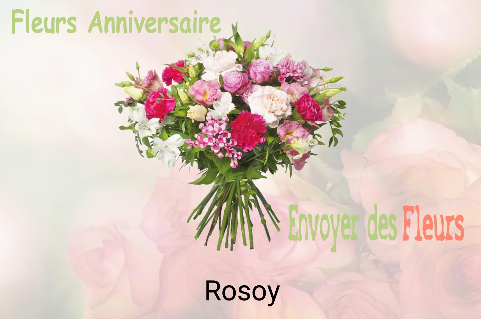 Bouquet de fleurs d’anniversaire livré à Rosoy