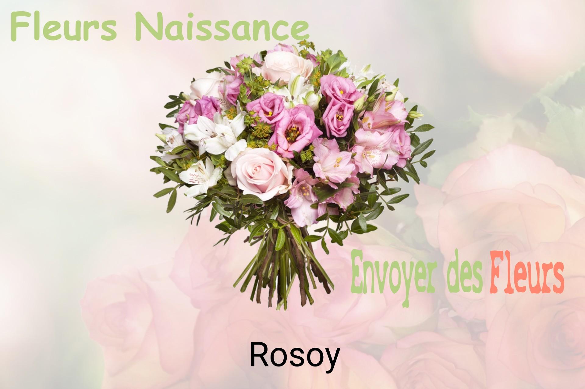 Bouquet de fleurs de naissance livré à Rosoy